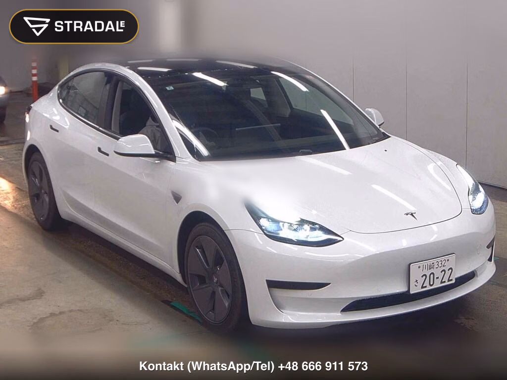 TESLA MODEL 3 BASE GRADE 2022, aukcja z Japonii, zdjęcie 1