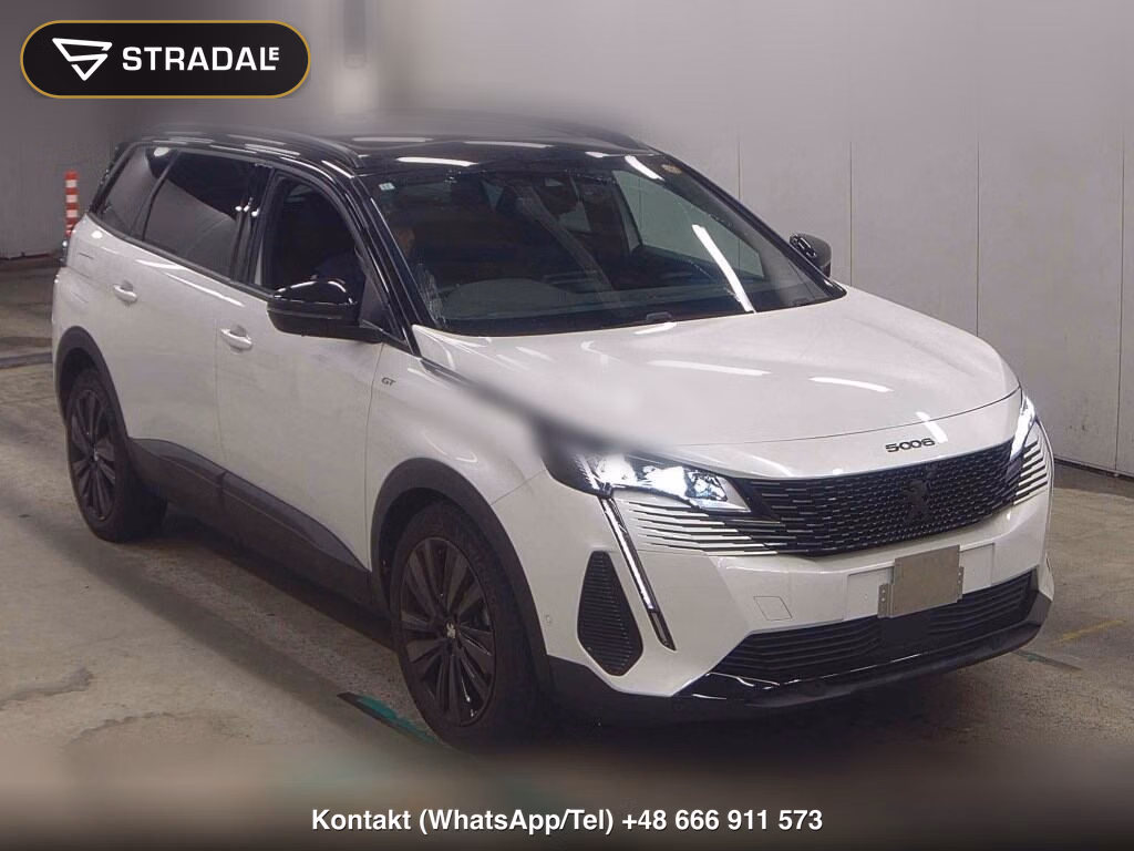 PEUGEOT 5008 GT BLUE HDI BLACK PACK 2023, aukcja z Japonii, zdjęcie 1