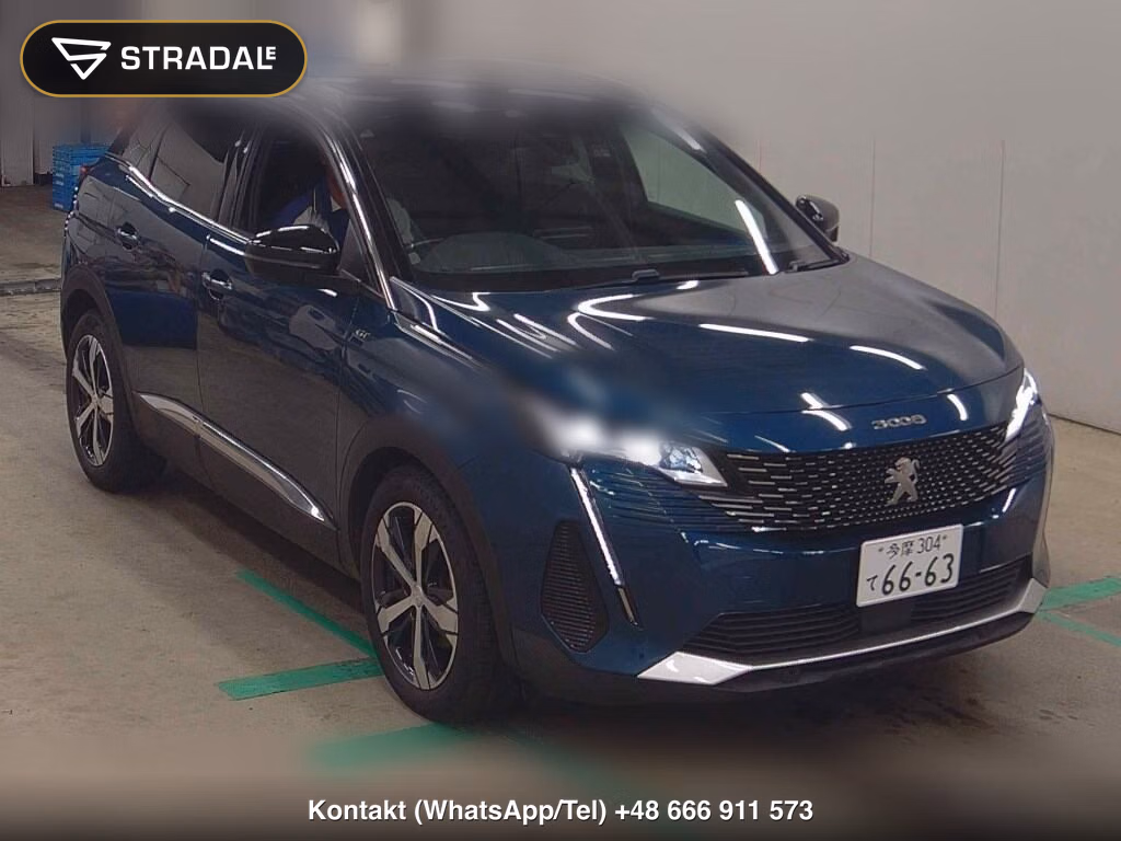 PEUGEOT 3008 GT BLUE HDI 2022, aukcja z Japonii, zdjęcie 1