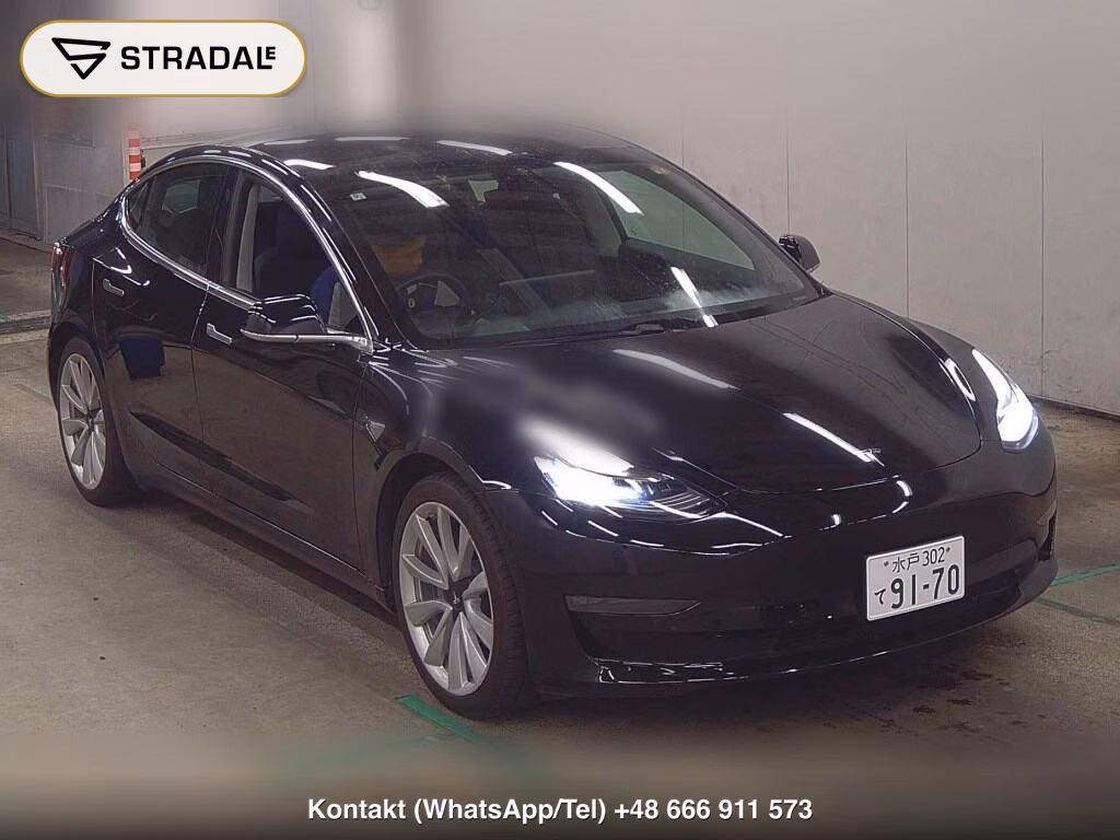 TESLA MODEL 3 4WD LONG RANGE 2020, aukcja z Japonii, zdjęcie 1