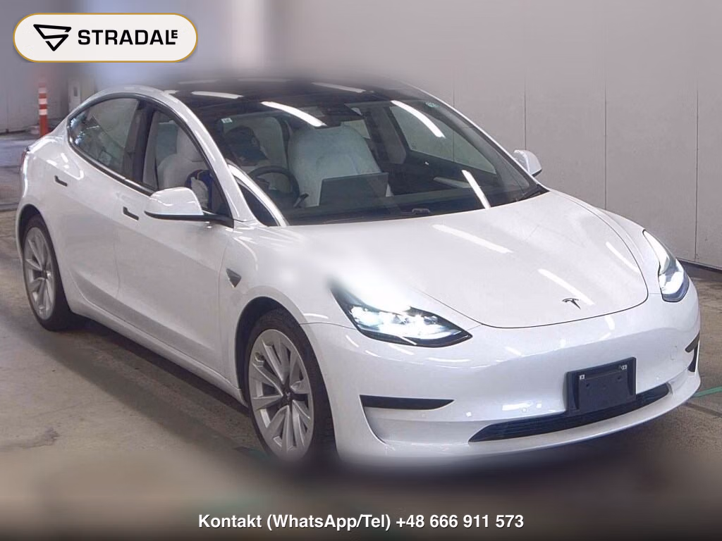 TESLA MODEL 3 STANDARD RANGE PLUS 2021, aukcja z Japonii, zdjęcie 1