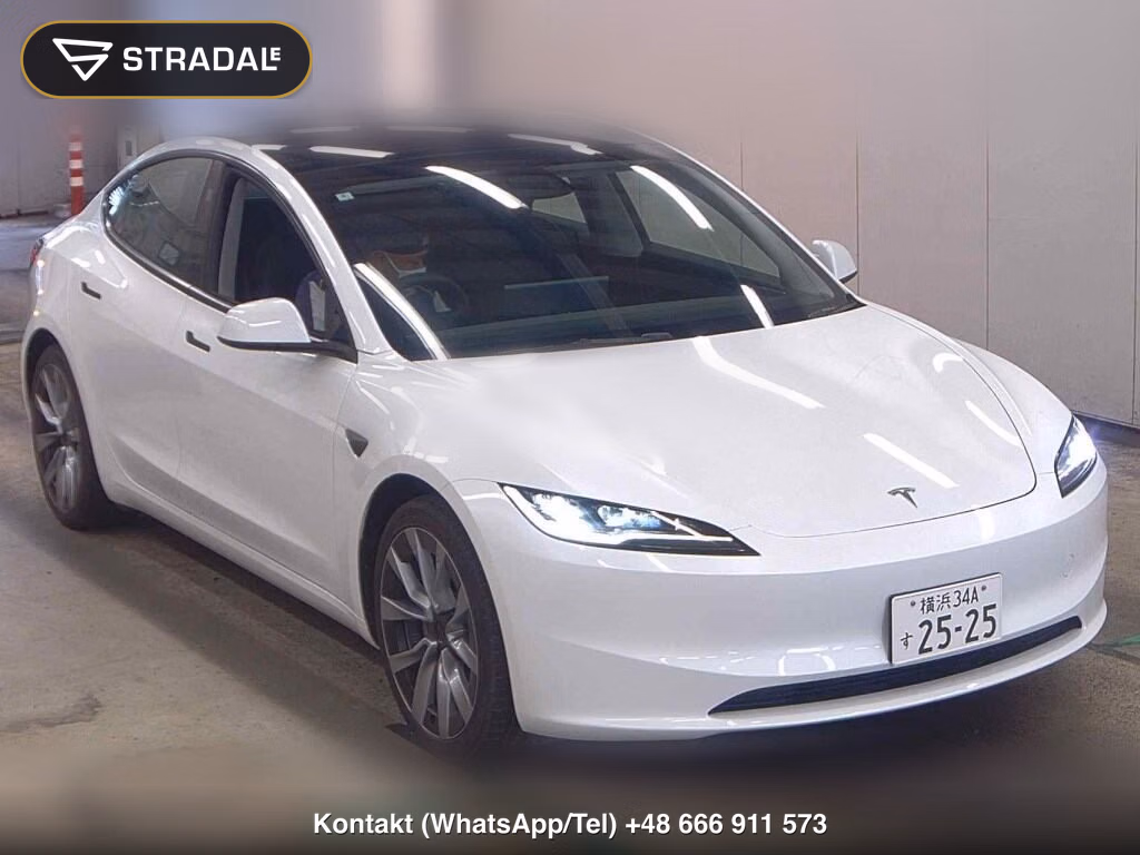 TESLA MODEL 3 4WD LONG RANGE 2024, aukcja z Japonii, zdjęcie 1