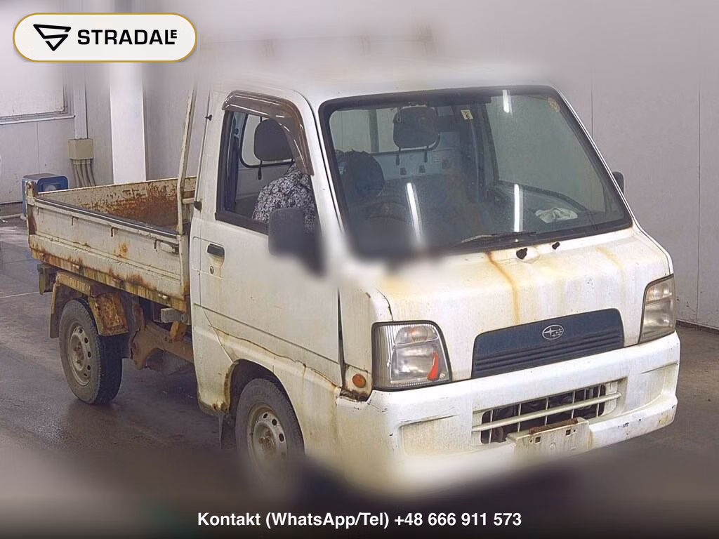 SUBARU SAMBAR TRUCK 4WD DUMP 2005, aukcja z Japonii, zdjęcie 1
