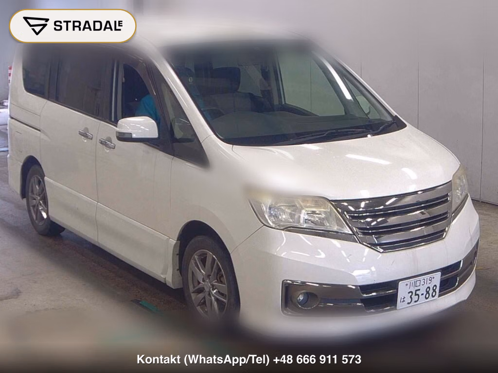 NISSAN SERENA 5D RIDER BLACK LINE 2012, aukcja z Japonii, zdjęcie 1
