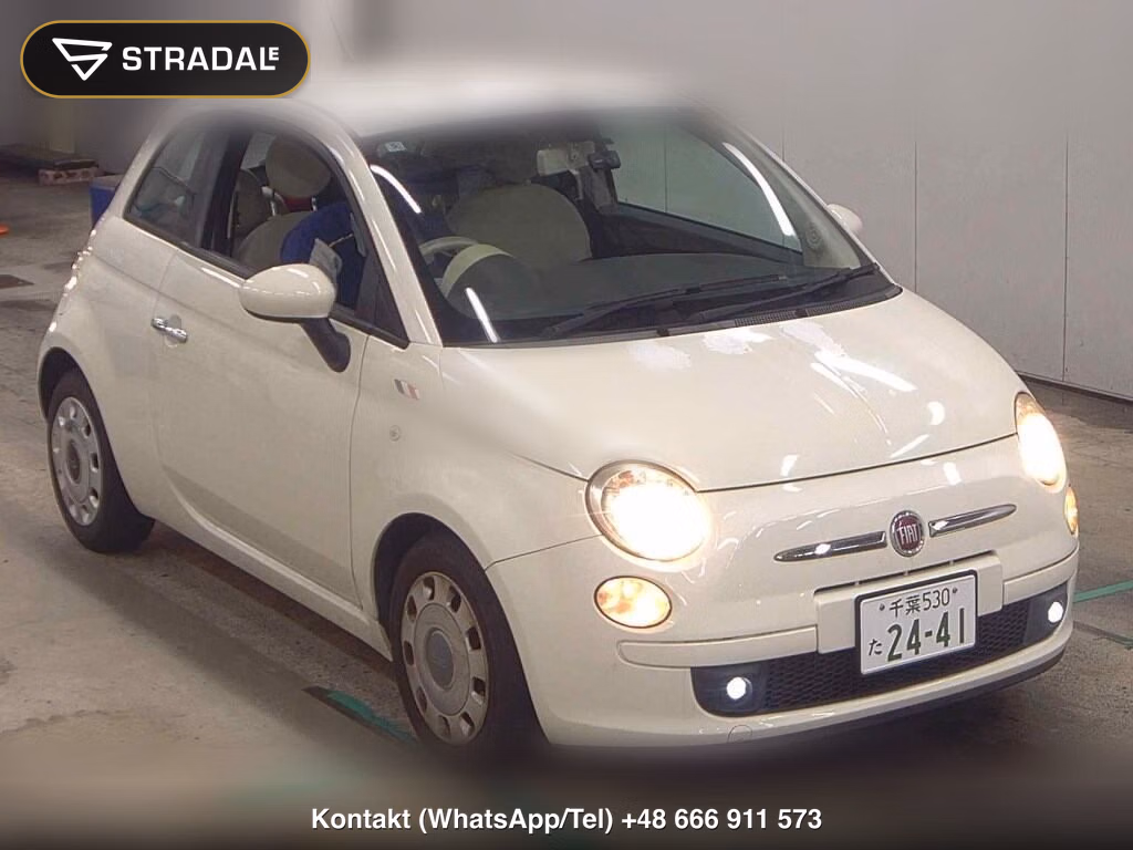 FIAT 500 1.2 POP 2012, aukcja z Japonii, zdjęcie 1