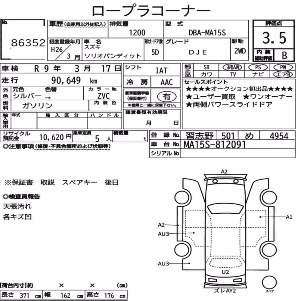 Notka aukcyjna: SUZUKI SOLIO BANDIT DJE