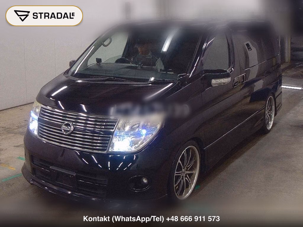 NISSAN ELGRAND 5D 250 HIGHWAY STAR BLACK LEATHER NAVI EDIT, miniaturka 5