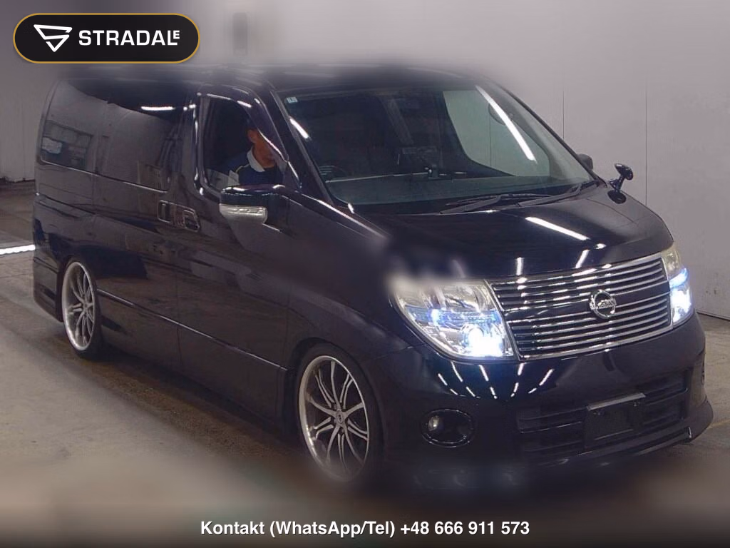 NISSAN ELGRAND 5D 250 HIGHWAY STAR BLACK LEATHER NAVI EDIT 2010, aukcja z Japonii, zdjęcie 1