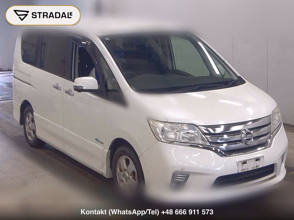 NISSAN SERENA 5D HIGHWAY STAR S-HYBRID 2013, aukcja z Japonii, zdjęcie 1