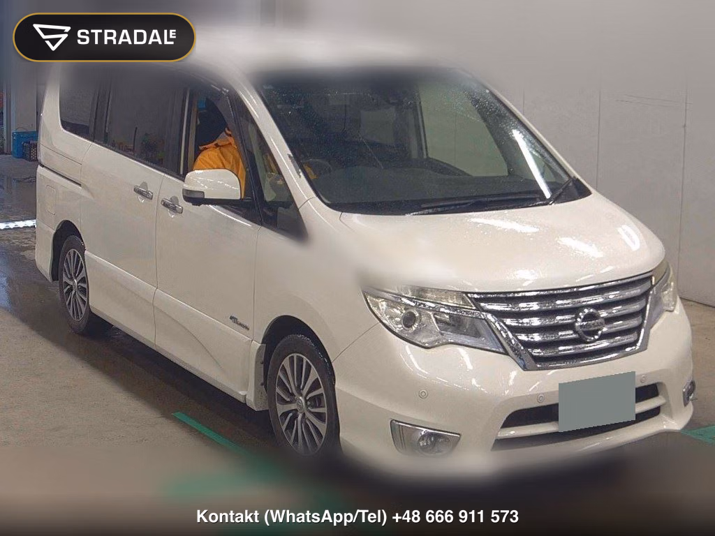 NISSAN SERENA 5D HIGHWAY STAR V SELECTOR + SAFETY Ⅱ SHV 2016, aukcja z Japonii, zdjęcie 1