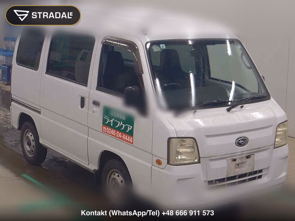 SUBARU SAMBAR VAN 5D TRANSPORTER 2010, aukcja z Japonii, zdjęcie 1