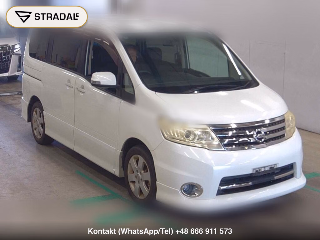 NISSAN SERENA 5D HIGHWAY STAR V AERO SELECTION PLUS NAVI 2010, aukcja z Japonii, zdjęcie 1