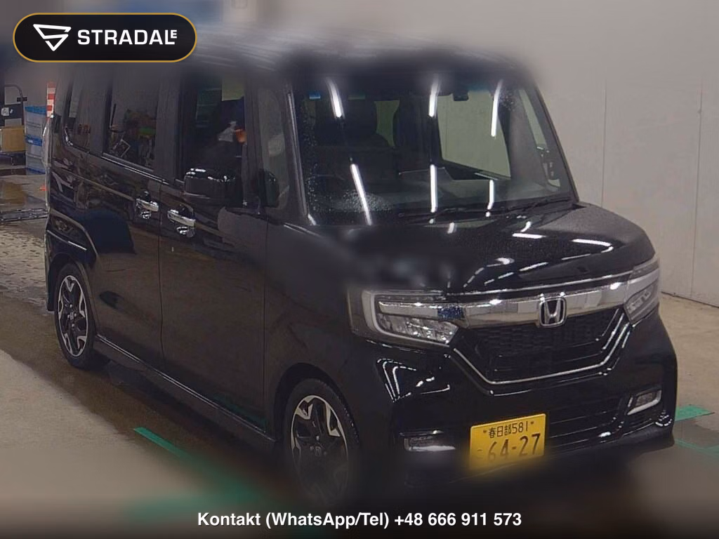 HONDA N-BOX CUSTOM G･L TURBO HONDA SENSING 2018, aukcja z Japonii, zdjęcie 1