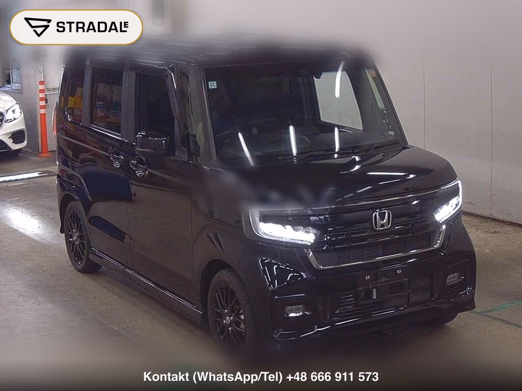 HONDA N-BOX CUSTOM L･TURBO STYLE PLUS BLACK 2022, aukcja z Japonii, zdjęcie 1