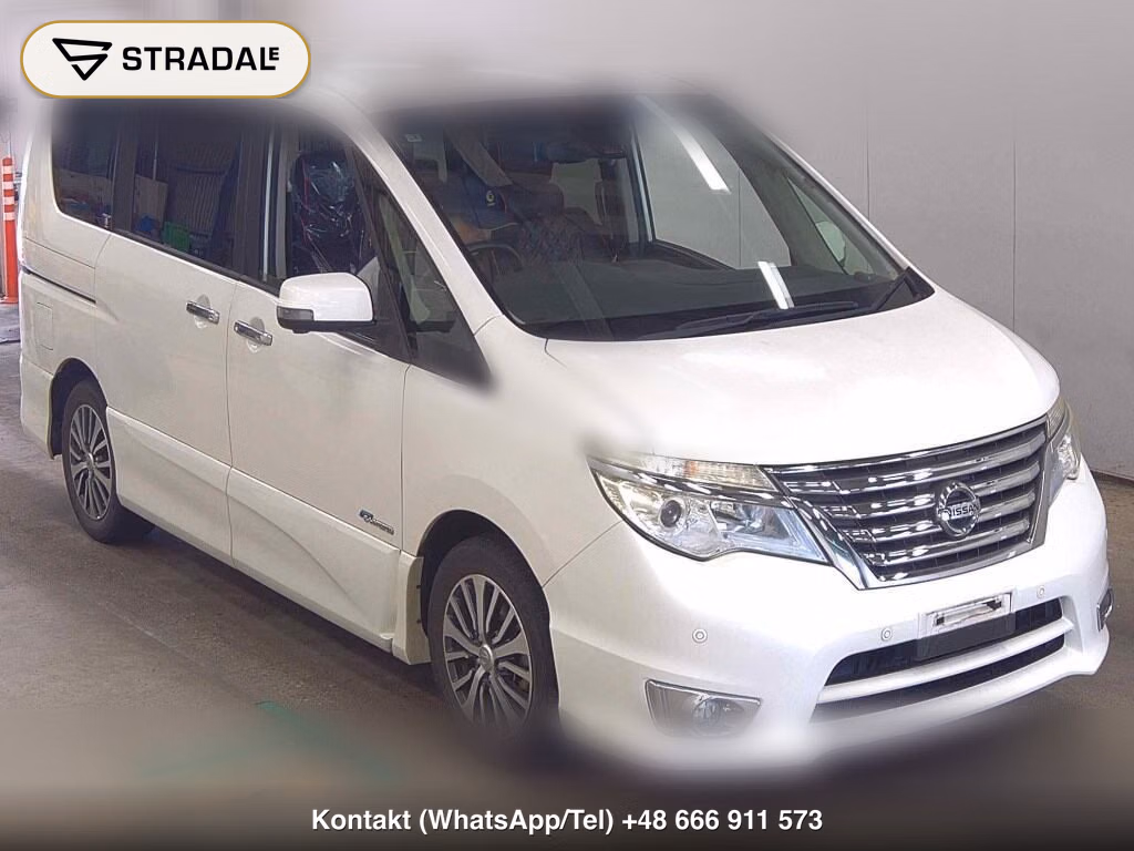NISSAN SERENA 5D HIGHWAY STAR V SELECTION+SAFETY S-HYBRID 2015, aukcja z Japonii, zdjęcie 1