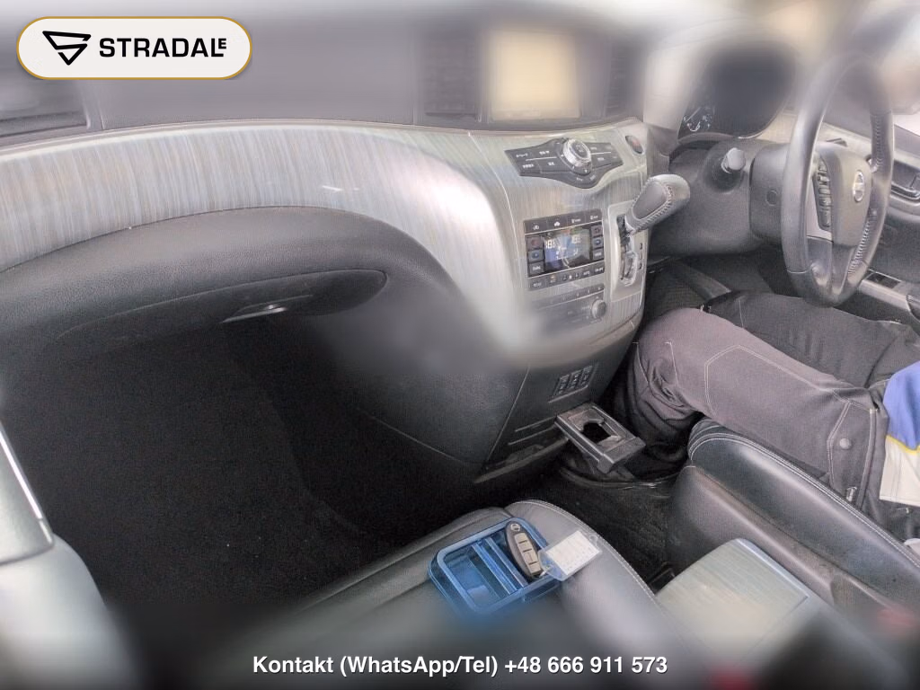 NISSAN ELGRAND 5D RIDER BLACK LEATHER SEAT POWER SEAT, miniaturka 4