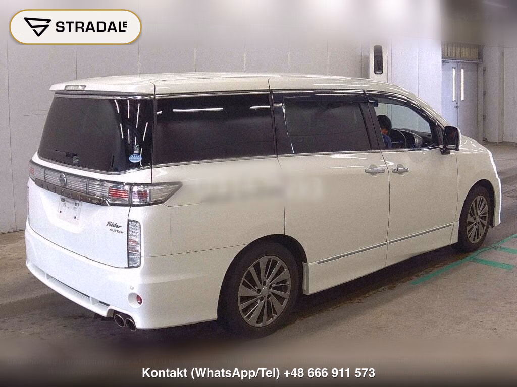 NISSAN ELGRAND 5D RIDER BLACK LEATHER SEAT POWER SEAT, miniaturka 6