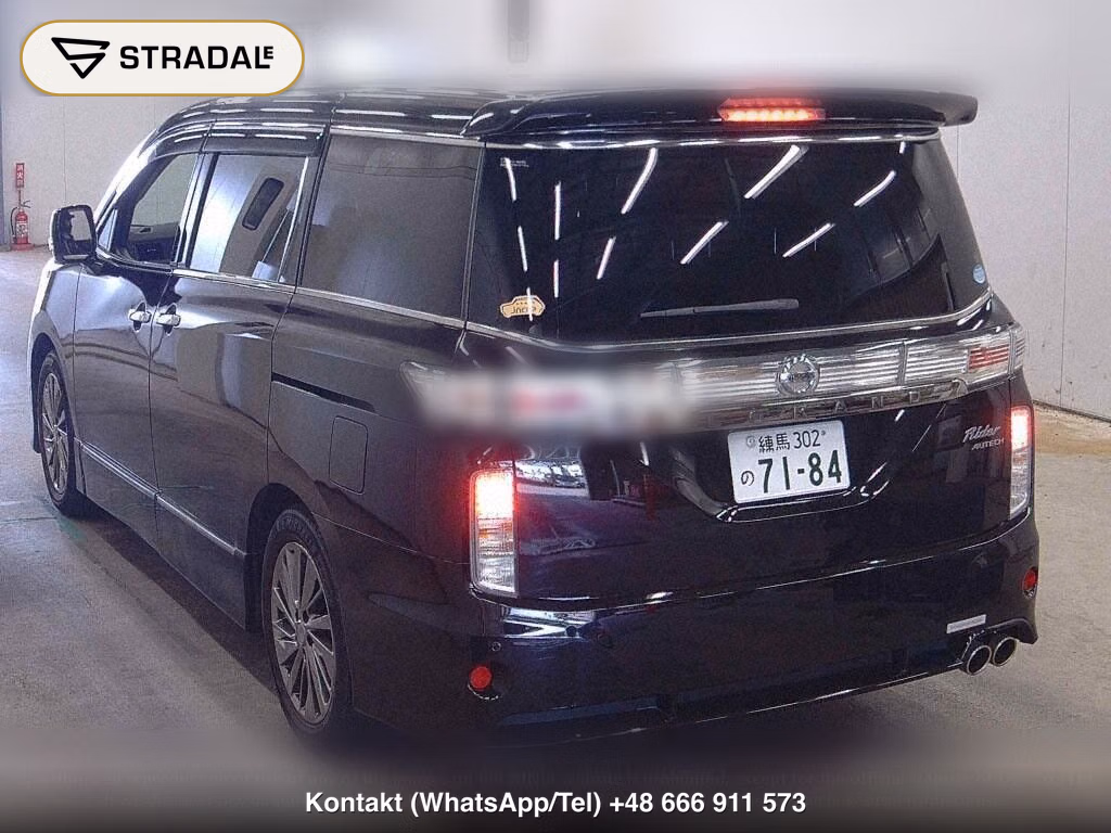 NISSAN ELGRAND 5D RIDER BLACK LINE BLACK LEATHER SEAT, miniaturka 3