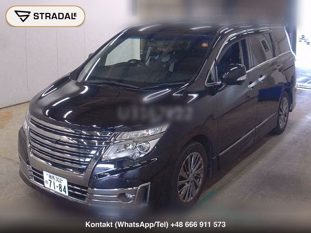 NISSAN ELGRAND 5D RIDER BLACK LINE BLACK LEATHER SEAT, miniaturka 5