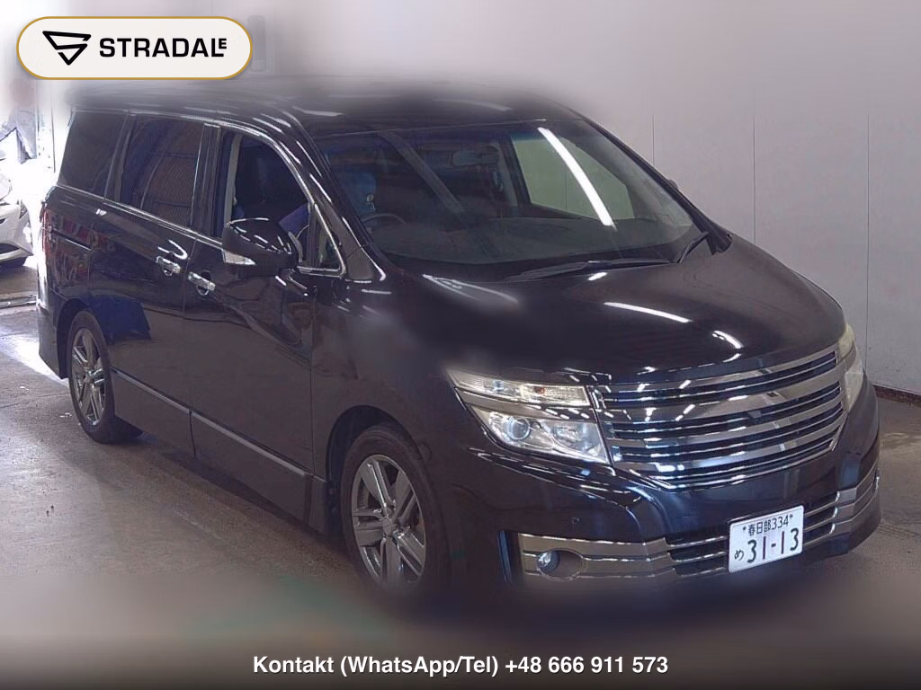 NISSAN ELGRAND 5D RIDER HIGH PERFORMANCE SPEC BLACK LINE 2012, aukcja z Japonii, zdjęcie 1