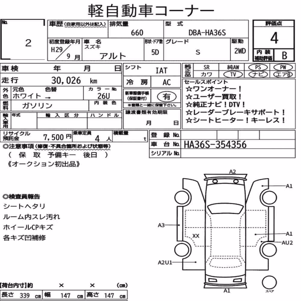 Notka aukcyjna: SUZUKI ALTO 5D S