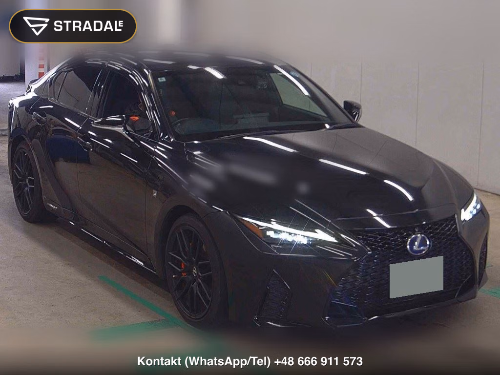 LEXUS IS 4D IS300H F SPORT MODE BLACK S 2022, aukcja z Japonii, zdjęcie 1