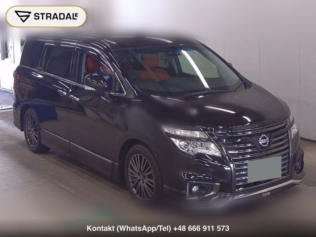 NISSAN ELGRAND 5D 250 HIGHWAY STAR S JET BLACK URBAN CHROM 2018, aukcja z Japonii, zdjęcie 1