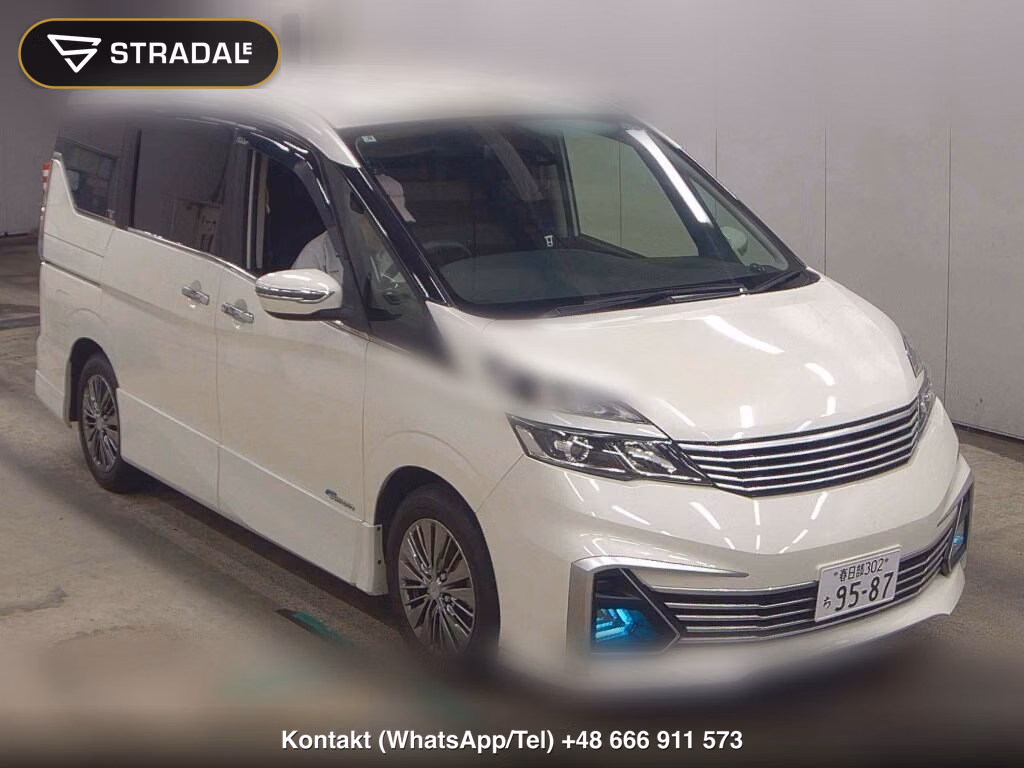 NISSAN SERENA 5D RIDER 2017, aukcja z Japonii, zdjęcie 1