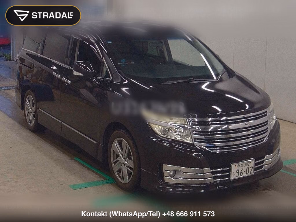 NISSAN ELGRAND 5D RIDER BLACK LEATHER SEAT MANUAL SEAT, miniaturka 2