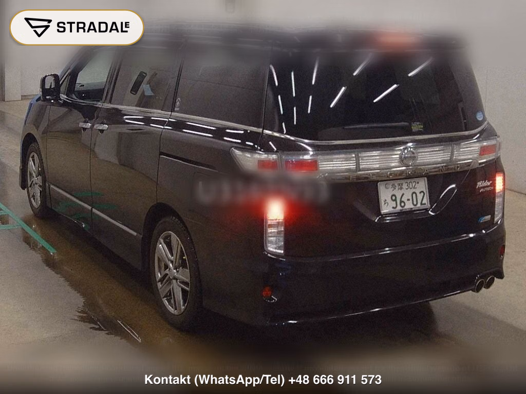 NISSAN ELGRAND 5D RIDER BLACK LEATHER SEAT MANUAL SEAT, miniaturka 3