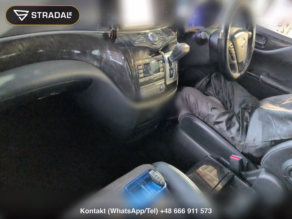 NISSAN ELGRAND 5D RIDER BLACK LEATHER SEAT MANUAL SEAT, miniaturka 4