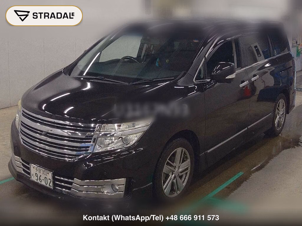 NISSAN ELGRAND 5D RIDER BLACK LEATHER SEAT MANUAL SEAT, miniaturka 5