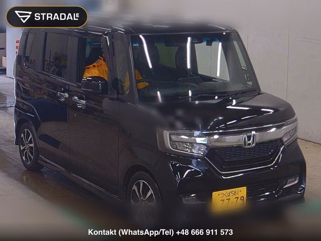 HONDA N-BOX CUSTOM G・L HONDA SENSING 2018, aukcja z Japonii, zdjęcie 1