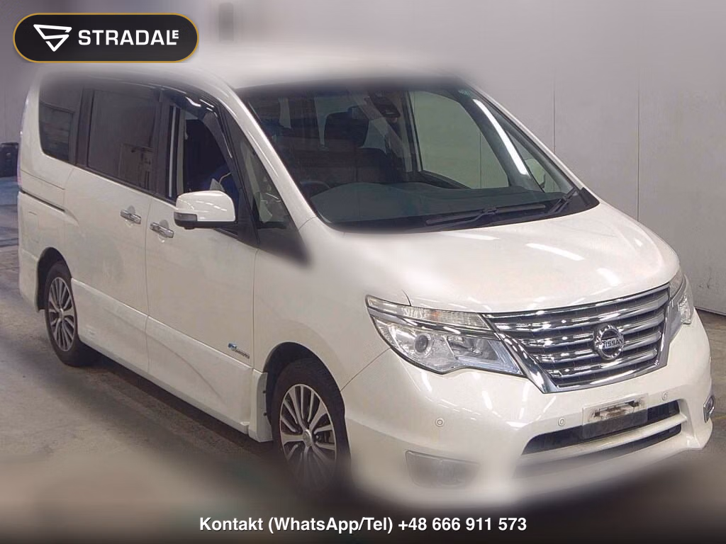 NISSAN SERENA 5D HIGHWAY STAR V SELECTOR + SAFETY Ⅱ SHV 2015, aukcja z Japonii, zdjęcie 1