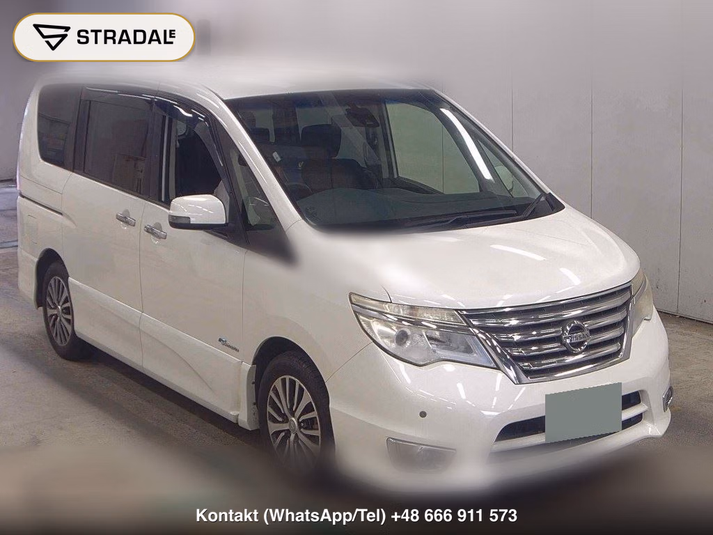NISSAN SERENA 5D HIGHWAY STAR V SELECTION + SAFETY SHV 2015, aukcja z Japonii, zdjęcie 1