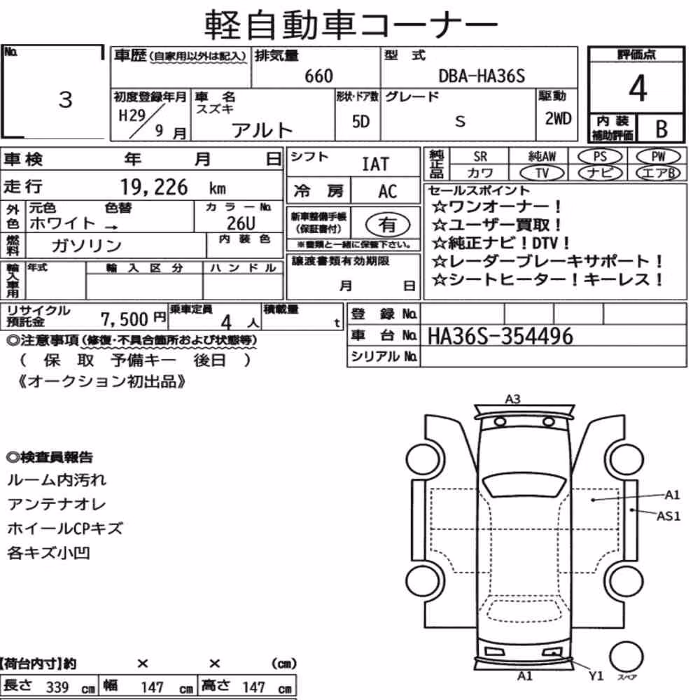 Notka aukcyjna: SUZUKI ALTO 5D S