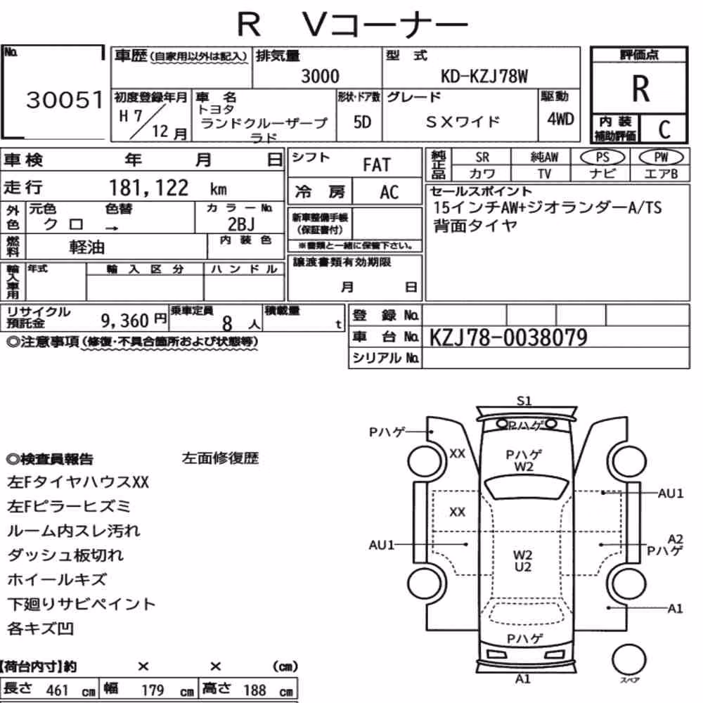 Notka aukcyjna: TOYOTA LAND CRUISER PRADO 5D 4WD SX WIDE