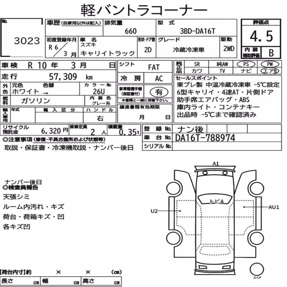 Notka aukcyjna: SUZUKI CARRY TRUCK OTHERS