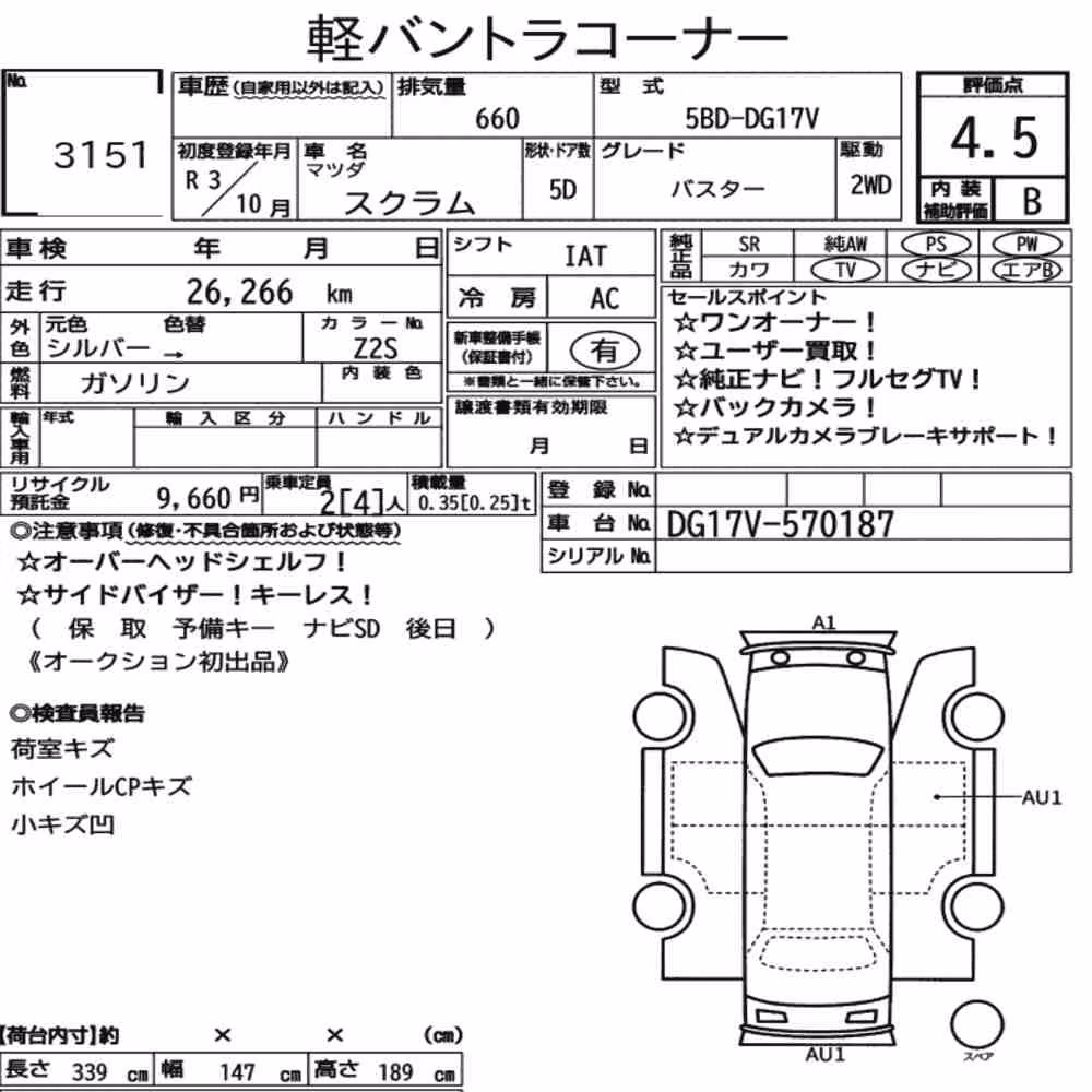 Notka aukcyjna: MAZDA SCRUM BUSTER