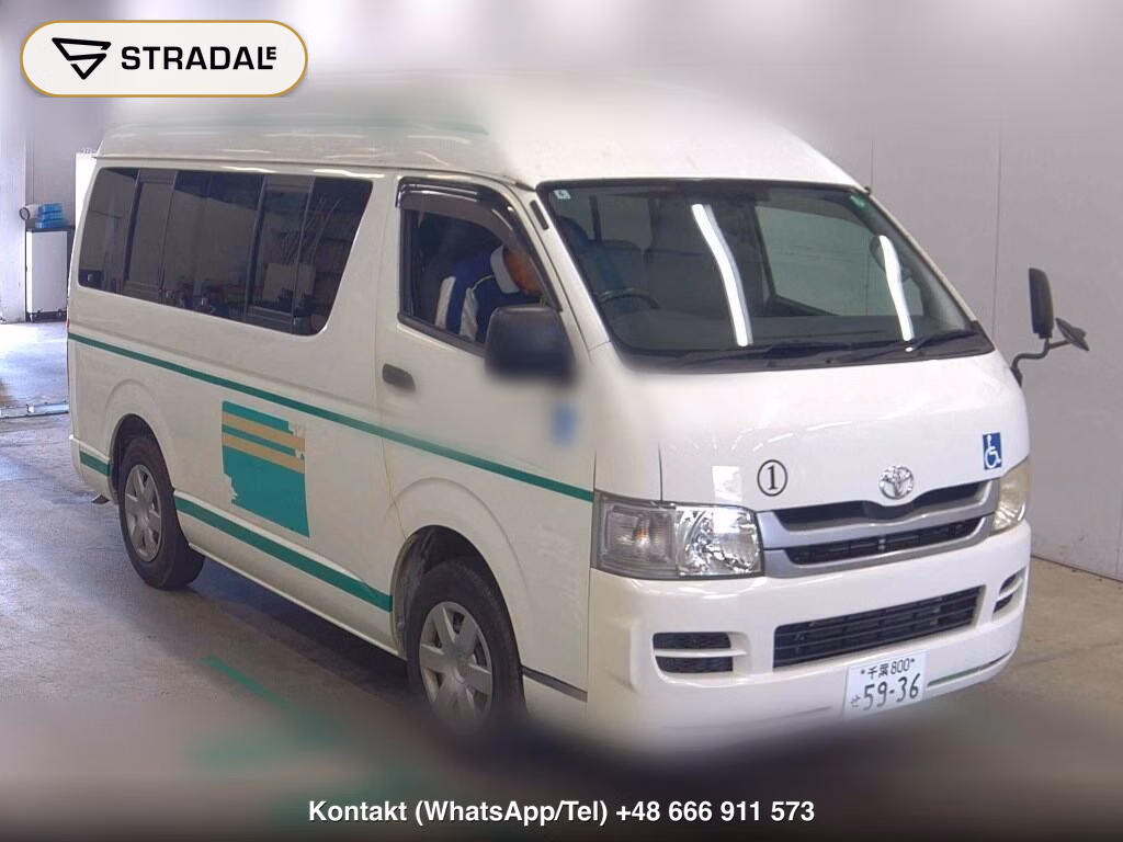 TOYOTA HIACE VAN 4D WELCAB 2009, aukcja z Japonii, zdjęcie 1