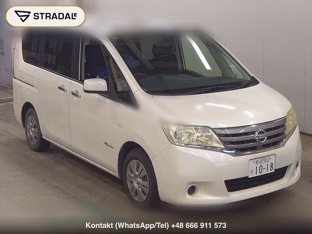 NISSAN SERENA 5D 20X S-HYBRID 2012, aukcja z Japonii, zdjęcie 1