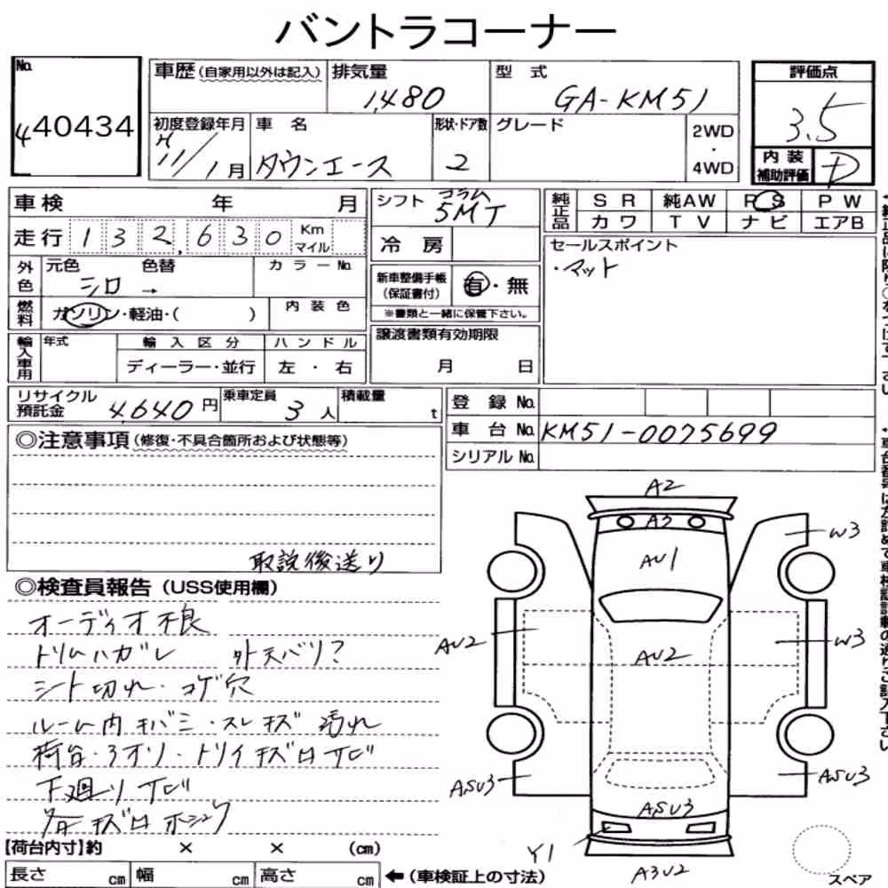 Notka aukcyjna: TOYOTA TOWNACE TRUCK