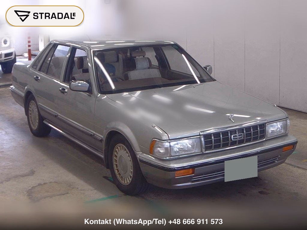 NISSAN GLORIA 4D BROUGHAM TURBO 1990, aukcja z Japonii, zdjęcie 1