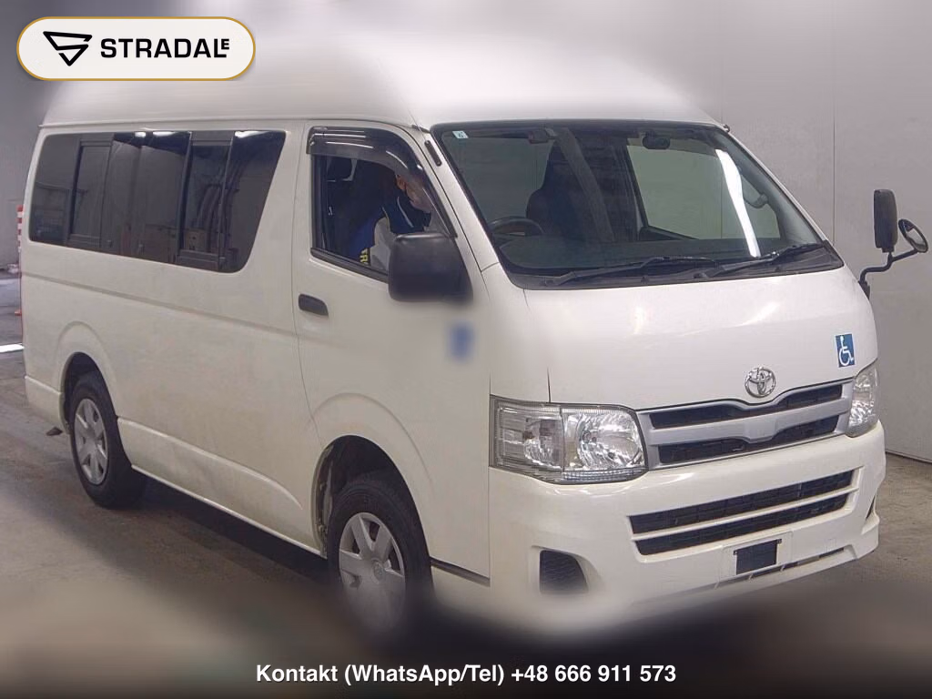 TOYOTA HIACE VAN 4D 4WD WELCAB 2012, aukcja z Japonii, zdjęcie 1