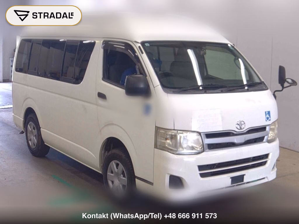 TOYOTA HIACE VAN 4D 4WD WELCAB 2012, aukcja z Japonii, zdjęcie 1