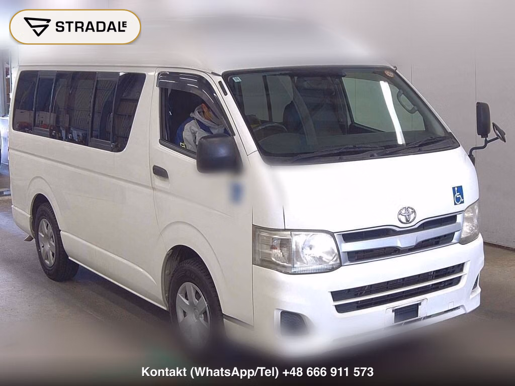 TOYOTA HIACE VAN 4D WELCAB 2011, aukcja z Japonii, zdjęcie 1