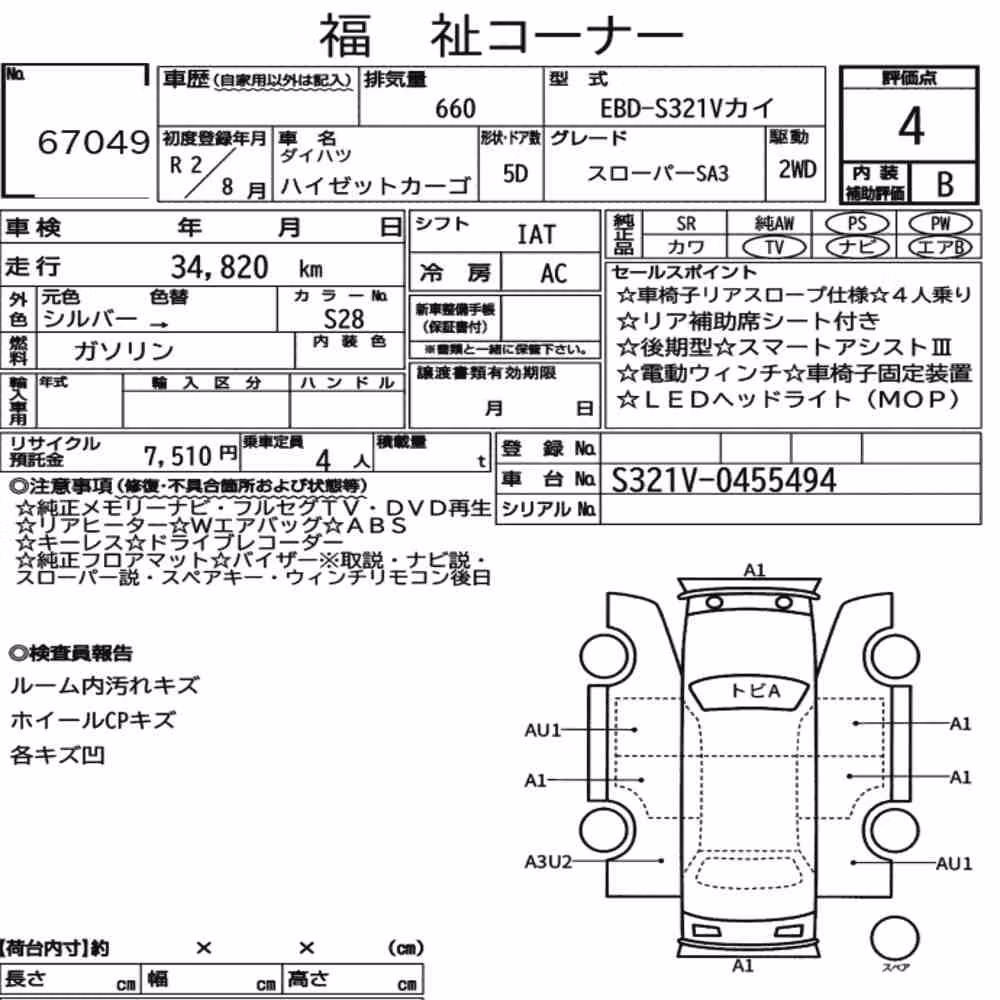 Notka aukcyjna: DAIHATSU HIJET CARGO 5D OTHERS