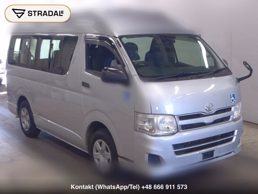 TOYOTA HIACE VAN 4D WELCAB 2012, aukcja z Japonii, zdjęcie 1