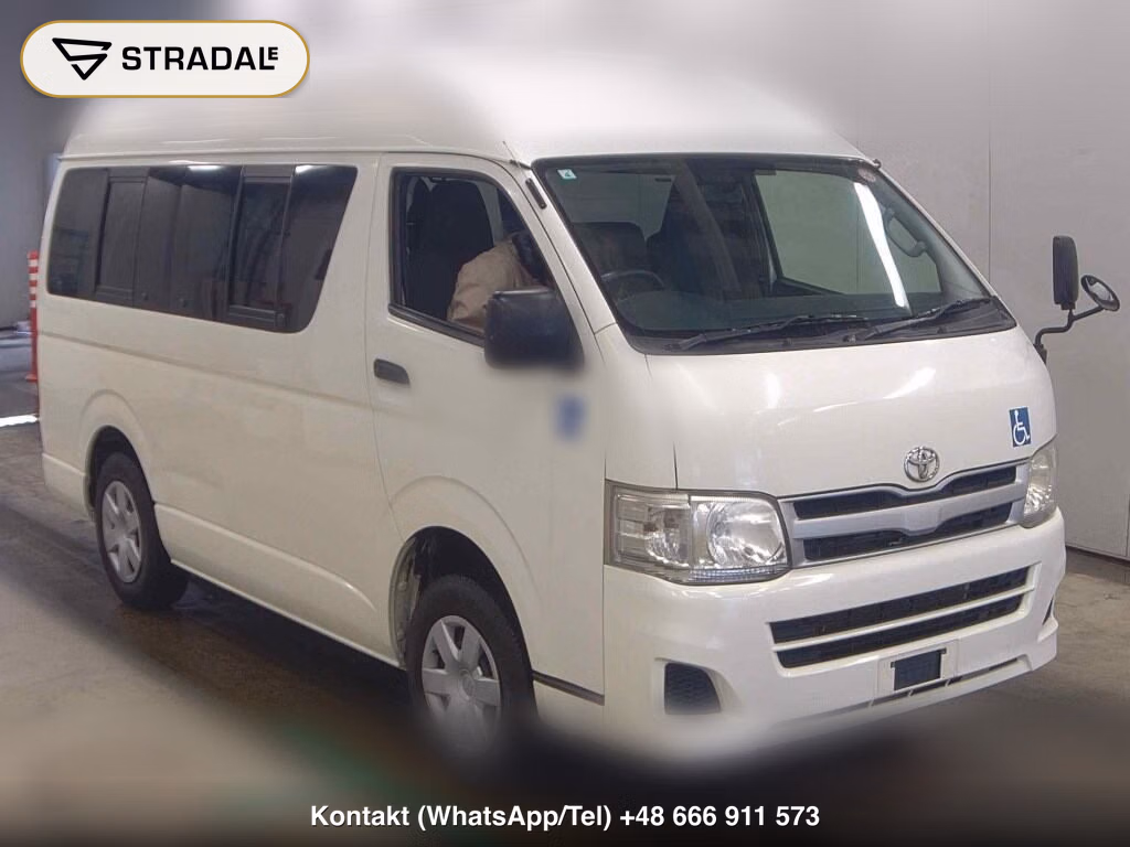 TOYOTA HIACE VAN 4D 4WD WELCAB 2012, aukcja z Japonii, zdjęcie 1