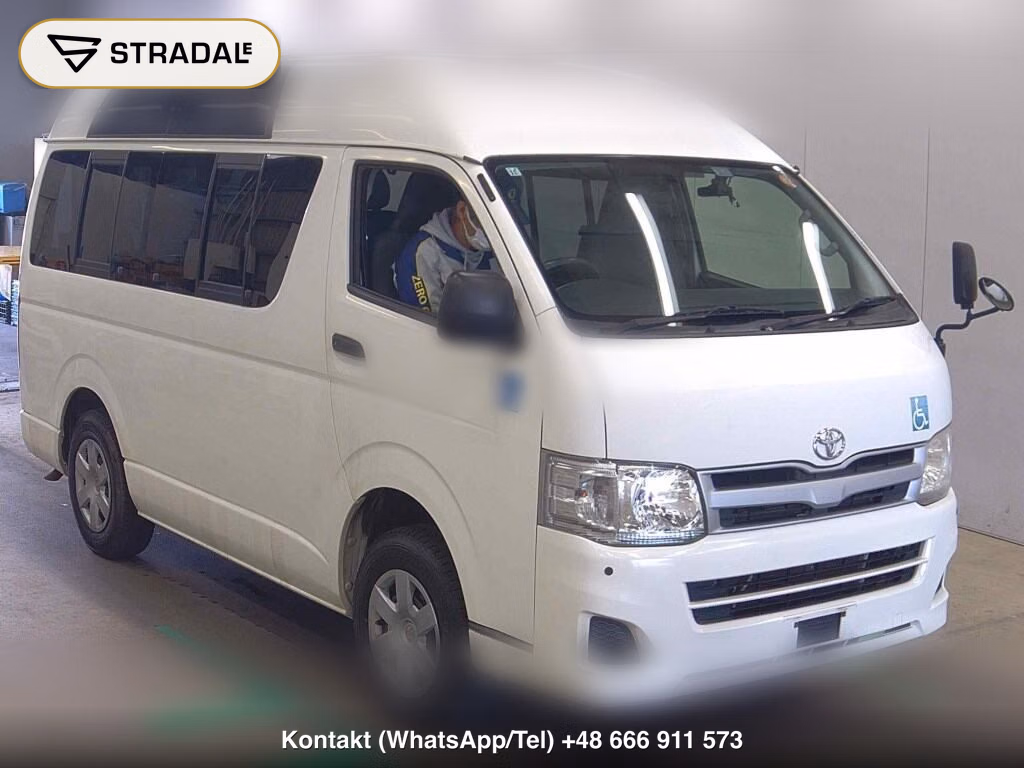 TOYOTA HIACE VAN 4D 4WD WELCAB 2012, aukcja z Japonii, zdjęcie 1